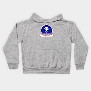 French Southern Territories Country Badge - French Southern Territories Flag Kids Hoodie